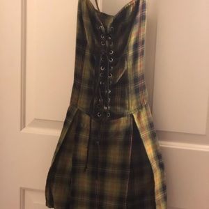 Women’s punk rock lip service corset dress